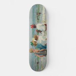 zomerdag in Brighton Beach (door E.H. Potthast) Persoonlijk Skateboard