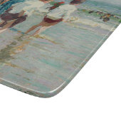 zomerdag in Brighton Beach (door E.H. Potthast) Snijplank (Hoek)