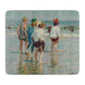 zomerdag in Brighton Beach (door E.H. Potthast) Snijplank (Voorkant)