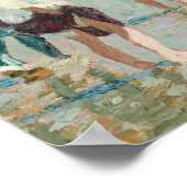 zomerdag in Brighton Beach Edward Potthast Poster (Hoek)