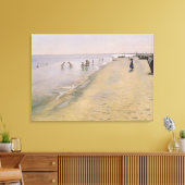 zomerdag in de zuidkust van Skagen, 1884 Canvas Afdruk (Insitu (Woonkamer))