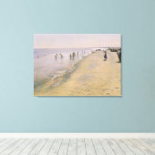 zomerdag in de zuidkust van Skagen, 1884 Canvas Afdruk (Insitu (Houten vloer))