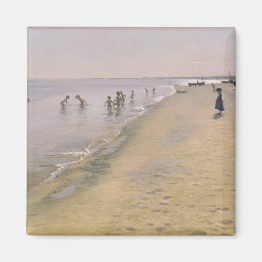 zomerdag in de zuidkust van Skagen, 1884 Magneet (Voorkant)