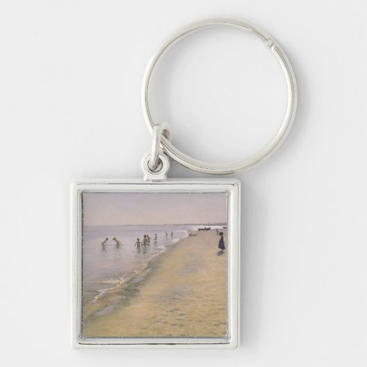 zomerdag in de zuidkust van Skagen, 1884 Sleutelhanger (Voorkant)