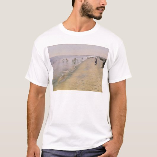 zomerdag in de zuidkust van Skagen, 1884 T-shirt (Voorkant)