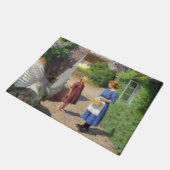 Zomerdag in Denemarken (moeder en dochter) Deurmat (Schuin)