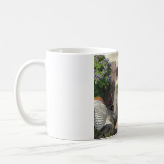 Zomerdag in Denemarken (moeder en dochter) Koffiemok (Links)