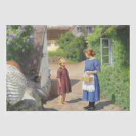 Zomerdag in Denemarken (moeder en dochter) Tissuepapier