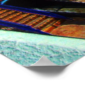 zomerdag in het waterpark in Tropische Daytona-str Poster (Hoek)