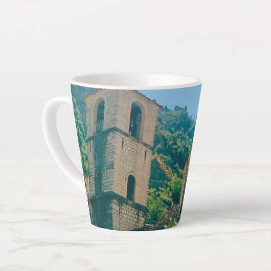 Zomerdag in Kotor - Montenegro Latte Mok (Linkerhoek)