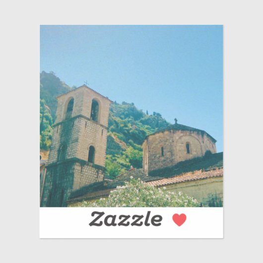 Zomerdag in Kotor - Montenegro Sticker (Vel)