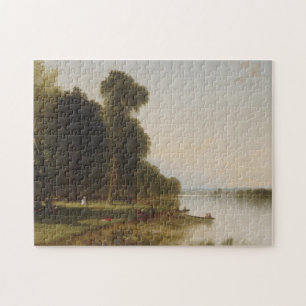 zomerdag op het Conesus-meer Legpuzzel