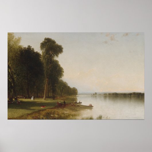 zomerdag op het Conesus-meer Poster (Voorkant)