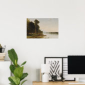 zomerdag op het Conesus-meer Poster (Thuiskantoor)