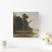 zomerdag op het Conesus-meer Vierkante Klok (Huis)