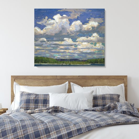Zomerdag | Tom Thomson | Canvas Afdruk (Insitu (Slaapkamer))