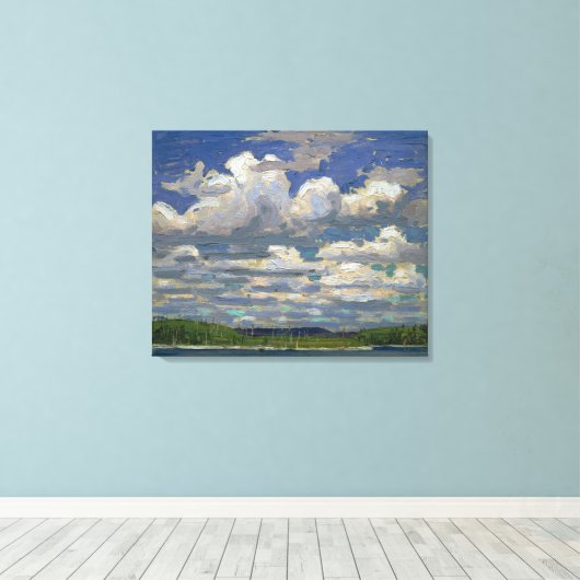 Zomerdag | Tom Thomson | Canvas Afdruk (Insitu (Houten vloer))