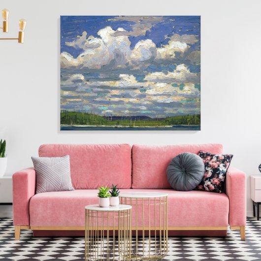 Zomerdag | Tom Thomson | Canvas Afdruk (Insitu (Woonkamer))