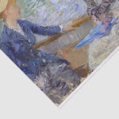 Zomerdag van Berthe Morisot Tissuepapier (Detail)