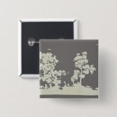 zomerdag vierkante button 5,1 cm (Voorkant /achterkant)