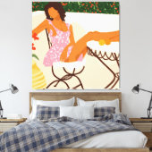 zomerdagdroom canvas afdruk (Insitu (Slaapkamer))