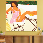 zomerdagdroom canvas afdruk (Insitu (Woonkamer))