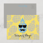 "Zomerdagen" Ananas Briefkaart (Voorkant / Achterkant)