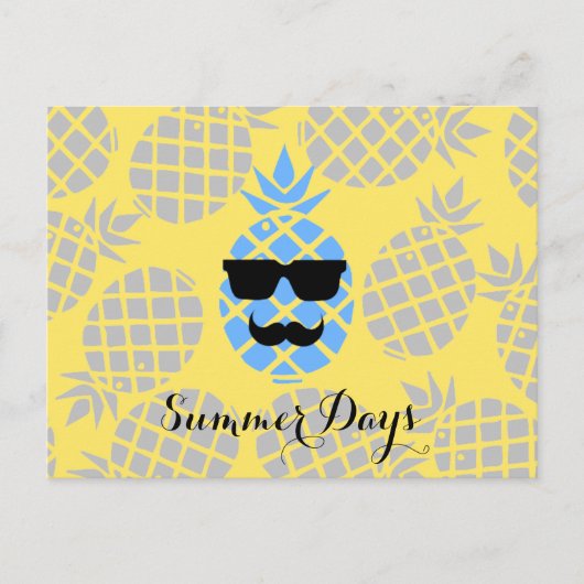 "Zomerdagen" Ananas Briefkaart (Voorkant)