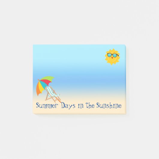 Zomerdagen in de zon Post-It Notes (Voorkant)