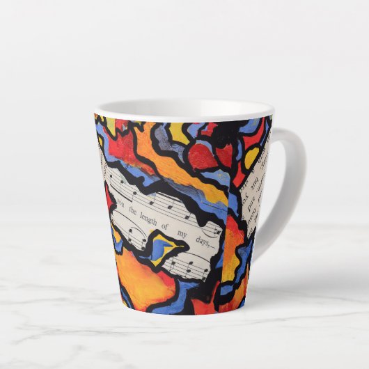 zomerdagen latte mok (Rechterhoek)