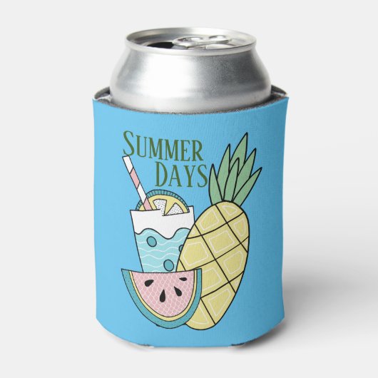 Zomerdagen, vers fruit en limonade blikjeskoeler (Blikje Voorkant)