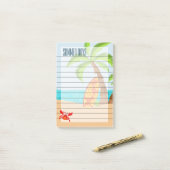 Zomerdagen, zand en Surf Post-it® Notes (Op bureau)