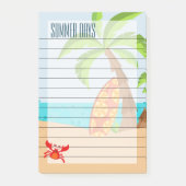 Zomerdagen, zand en Surf Post-it® Notes (Voorkant)