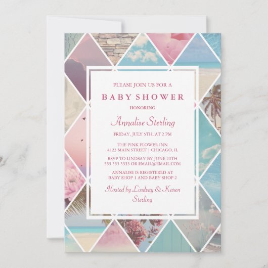 zomerdiamanten | Baby Shower Kaart (Voorkant)