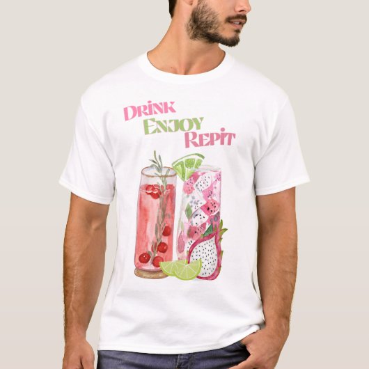 ZOMERDRANKJES T-SHIRT (Voorkant)