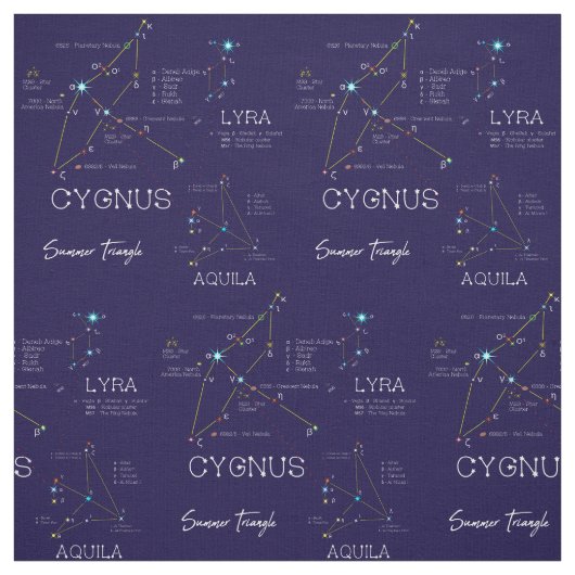 Zomerdriehoek van het noordelijk halfrond stof (Swatch)