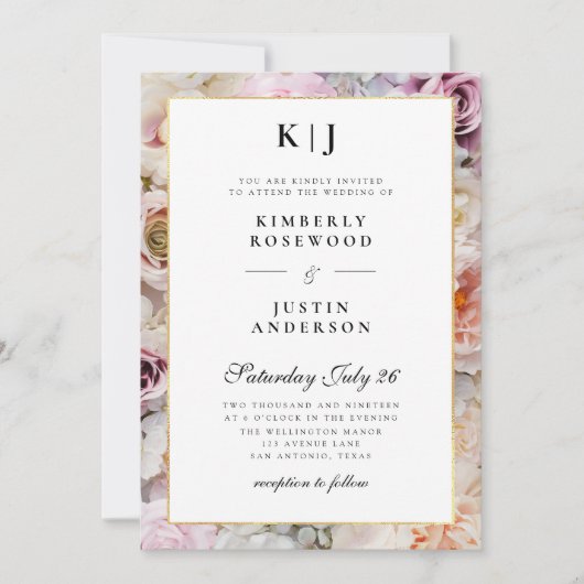 zomereiland voor de bruiloft kaart (Voorkant)