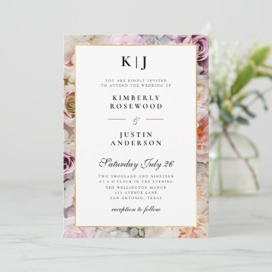 zomereiland voor de bruiloft kaart (Staand voorkant)