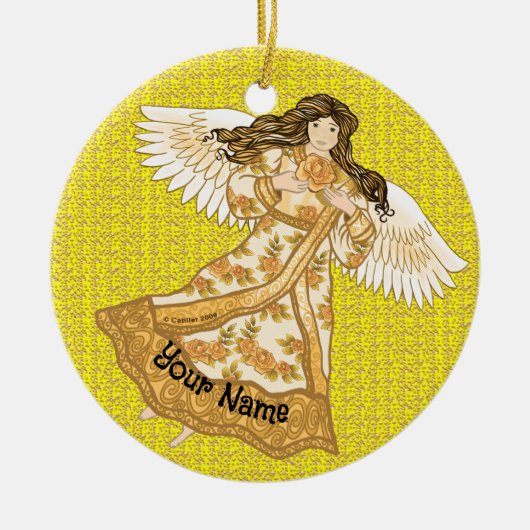 Zomerengel Keramisch Ornament (Voorkant)