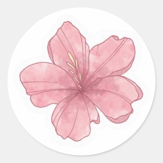 zomeresthetisch ronde sticker (Voorkant)