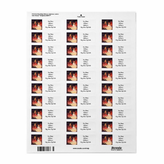 Zomerfeeën Etiket (Full Sheet)