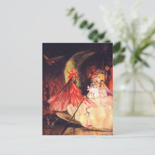 Zomerfeeën Feestdagenkaart (Staand voorkant)