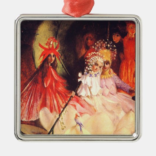 Zomerfeeën Metalen Ornament (Voorkant)