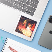 Zomerfeeën Sticker (Laptop met iPhone)