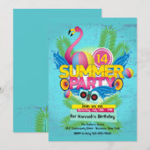 Zomerfeest (2) Uitnodiging (Voorkant / Achterkant)