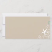 Zomerfeest Bruiloft op het Strand Foto Dankjewel Bedankkaart (Achterkant)