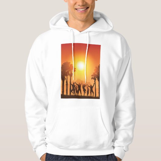 Zomerfeest Dancing Mannen Hoodie (Voorkant)