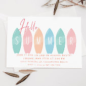 Zomerfeest Einde Schooljaar Feest Viering Kaart