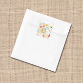 Zomerfeest Festival Verjaardag Kleurrijk Strand Vierkante Sticker