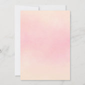 Zomerfeest florals wit roze perzik kaart (Achterkant)